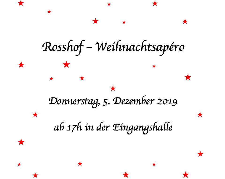 Weihnachtsapéro Einladung