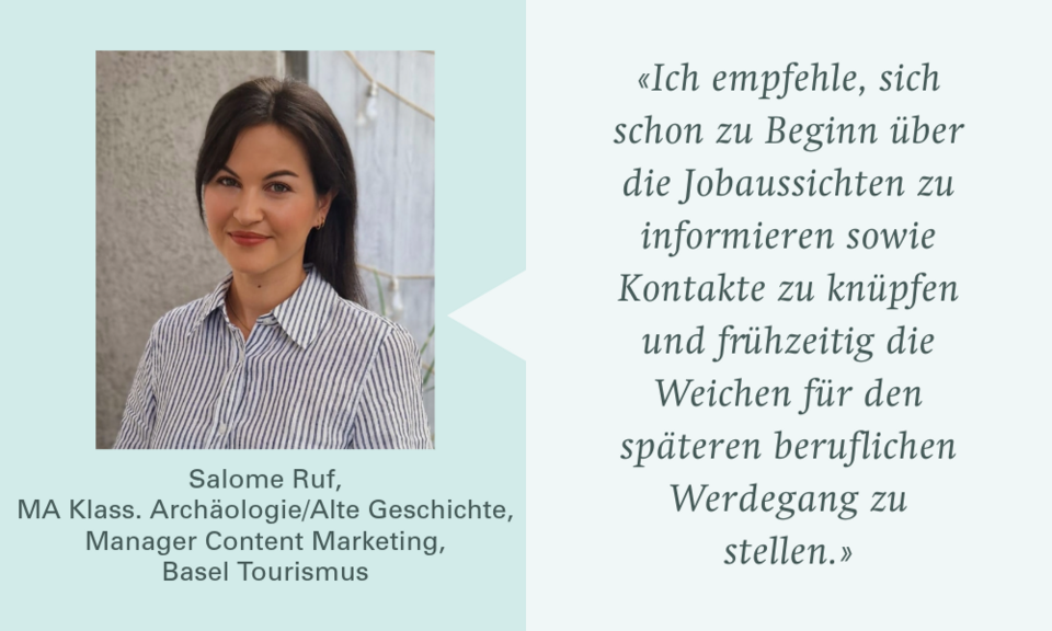 Alumnistatement Salome Ruf Berufseinstieg