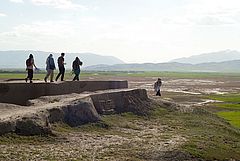 Medische (?) Lehmziegelfestung Tepe Nush-e Jan