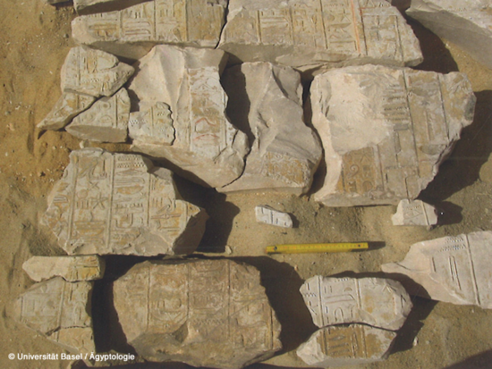 Fig. 5: Fragments of the second version of the same text from the current blank space.