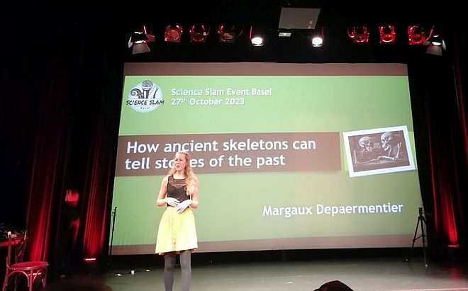 Margaux Depaermentier beim Science Slam