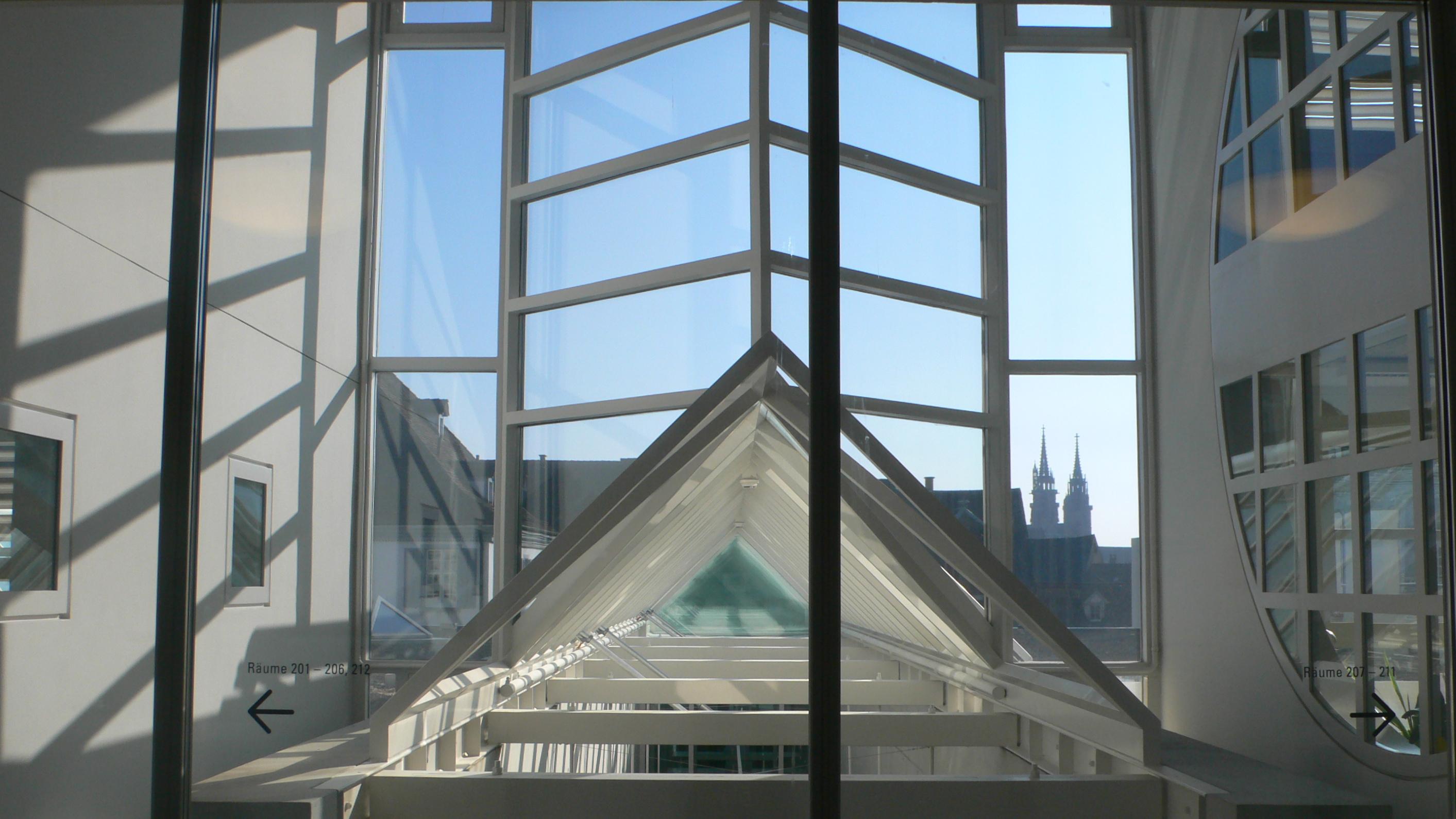 Blick vom Rosshofgebäude Richtung Stadt
