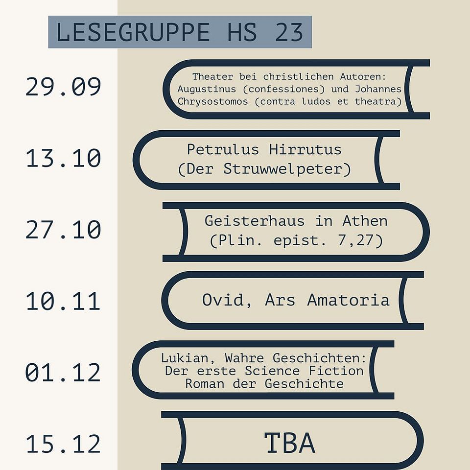 Programm Lesegruppe HS 23