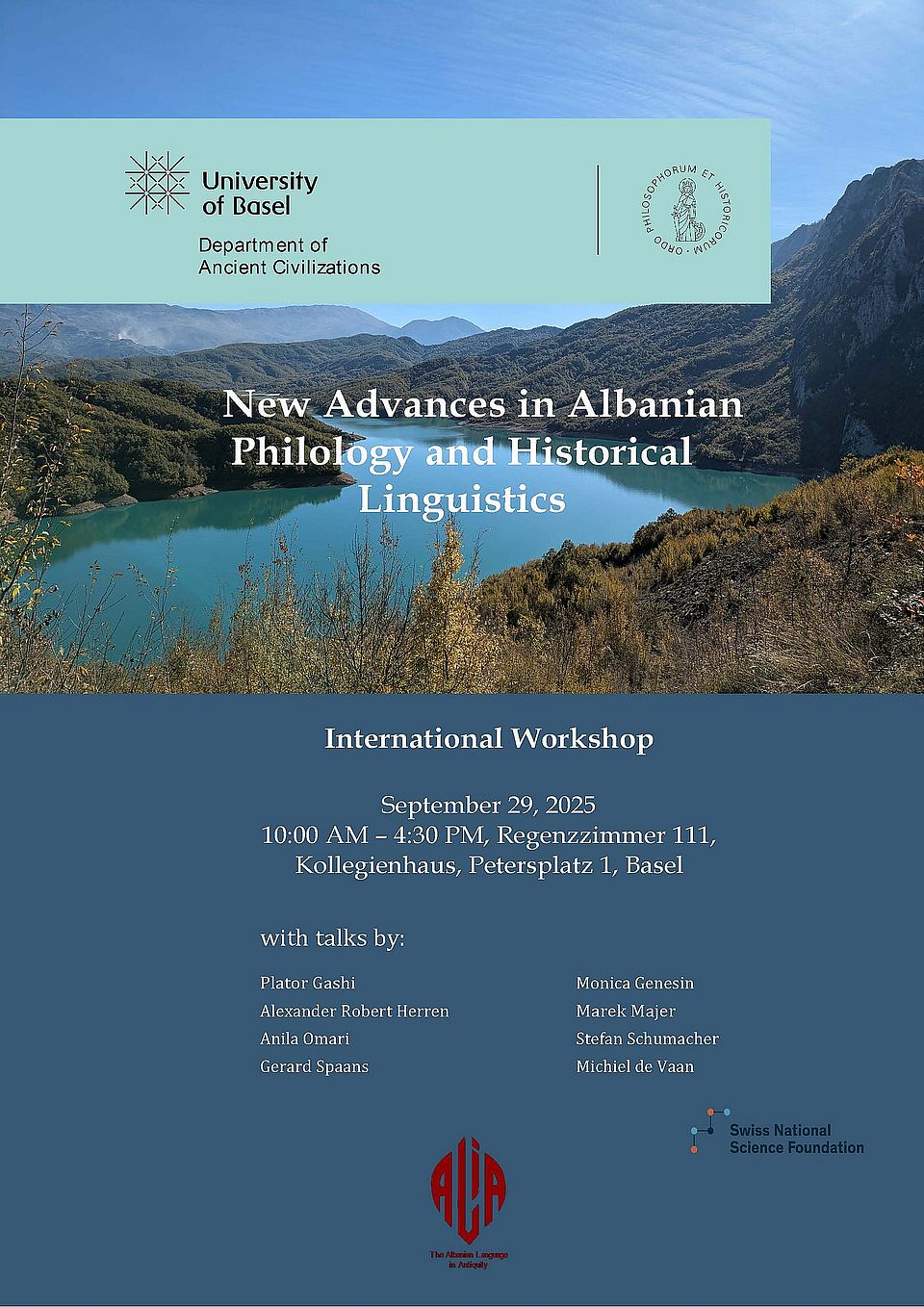 Poster Workshop albanian language September 2025